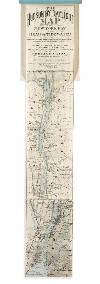 (POCKET MAPS.) Group of 13 nineteenth-century American pocket maps and souvenir guides.